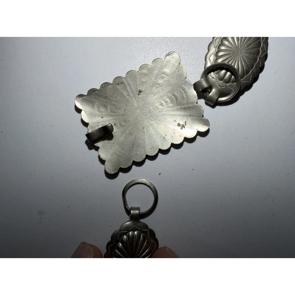 Vintage Navajo Belt Concho Western Silver‎ Tone 31